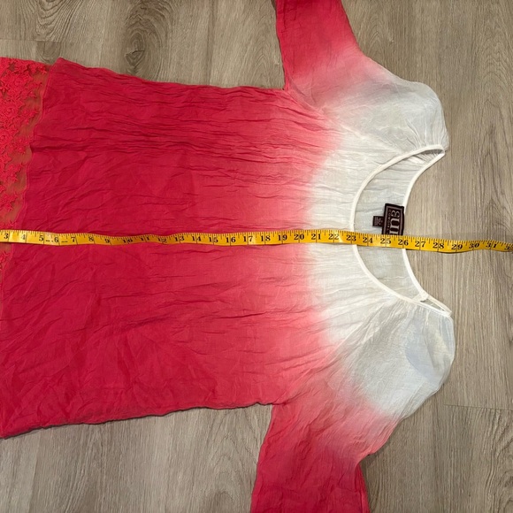 Cowgirl Up Ombre Lace Hem Blouse - Picture 6 of 9